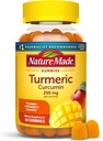 Nature Made Turmeric Curcumin 250mg Per משרת, תוספת תזונתית לתמיכה אנטי-חמצן, 60 חניכיים, 30 יום אספקה