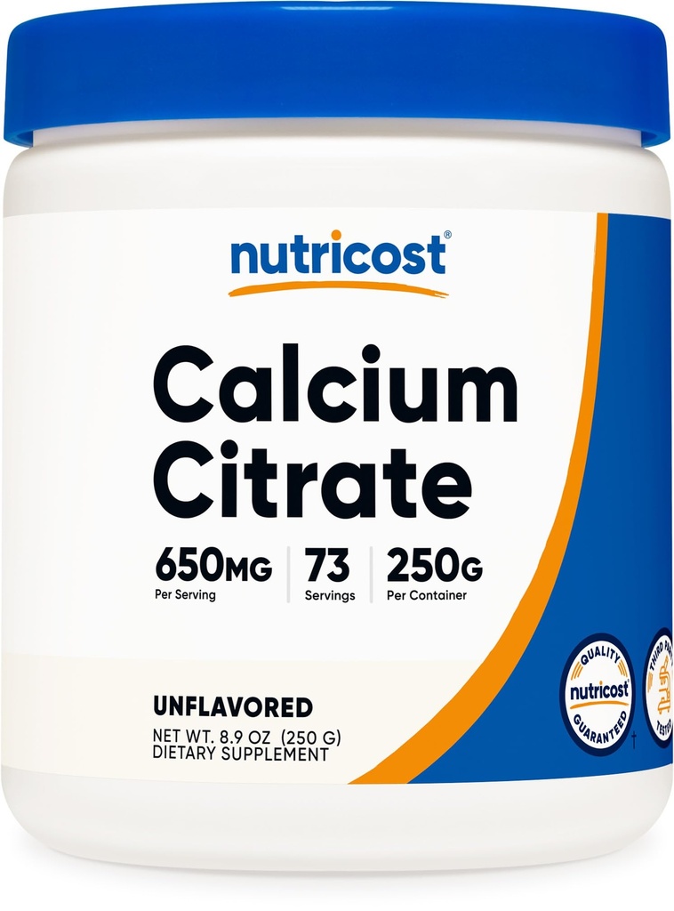 אבקת Calcium Citrate (250 גרמים) Unflavored