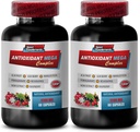 נוגד חמצון multivitamin - ANTIOXIDANT MEGA COMPLEX 1440 MG - תרכובת Resveratrol, Acai berry גלולות, Trans-resveratrol, Goji berry גלולות, אומגה תמצית Pomegranate, מנגוsteen - 2B 120 קפסולות