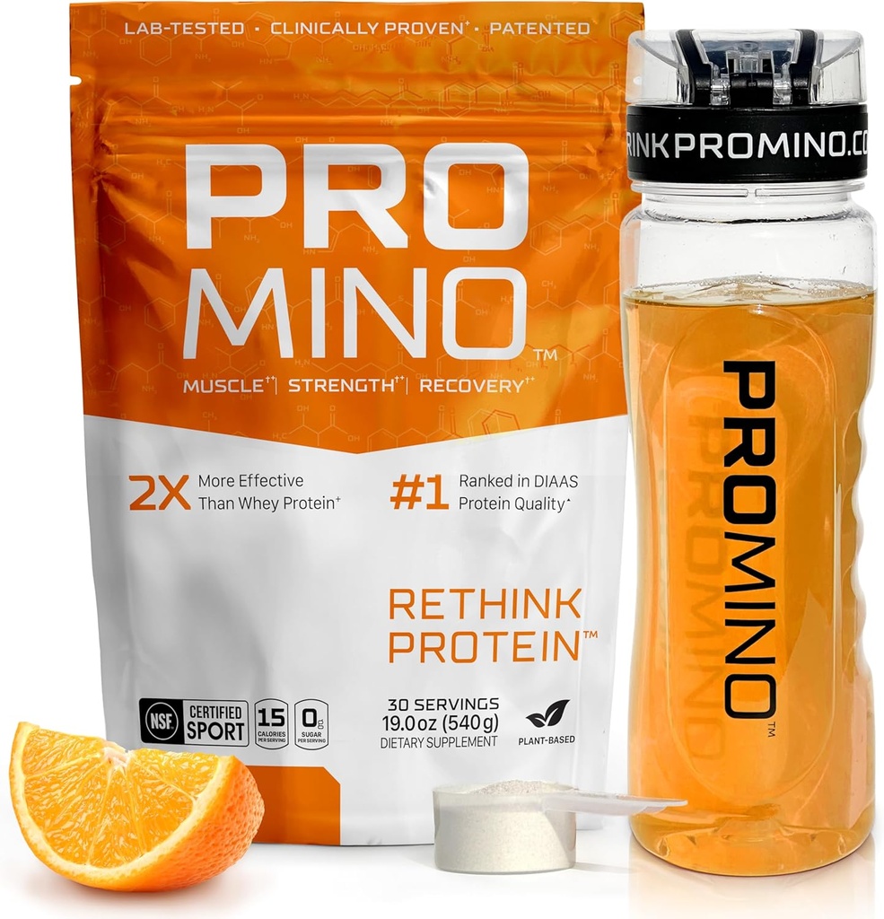 Rethink חלבונים, 2X Better Than Whey חלבון, Mega-Dose Leucine (EAA + BCAA), Ultra-Fast-Acting שריר התאוששות, NSF מוסמך, לבנות שרירים גם בזמן שינה* - כתום, 30 משרתים