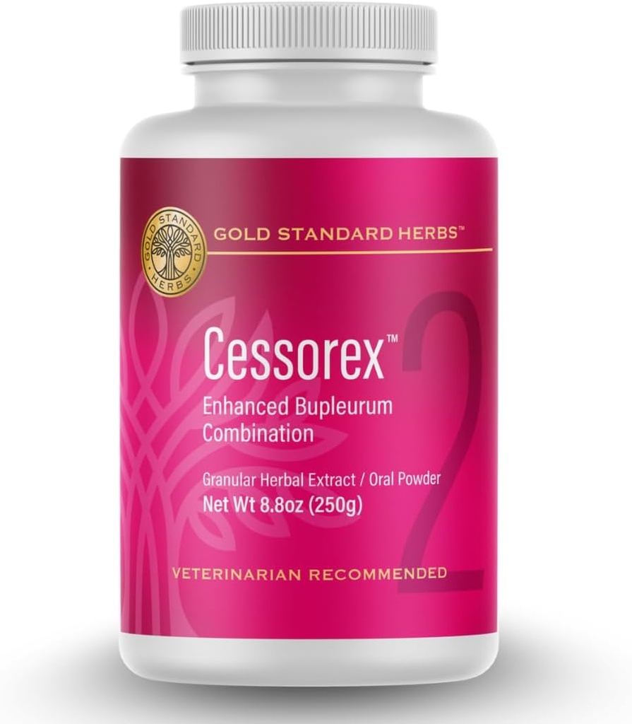 Cessorex Allergy Relief ו- Skin Immune Product Support for Dogs by Gold Standard Herbs, All Natural Bupleurumשילוב, 250 גרם אבקת
