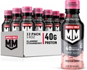 חלב שרירים Pro סדרה חלבון שקד, Slammin' Strawberry, 40g חלבון, 14 Fl Oz, 12 Pack