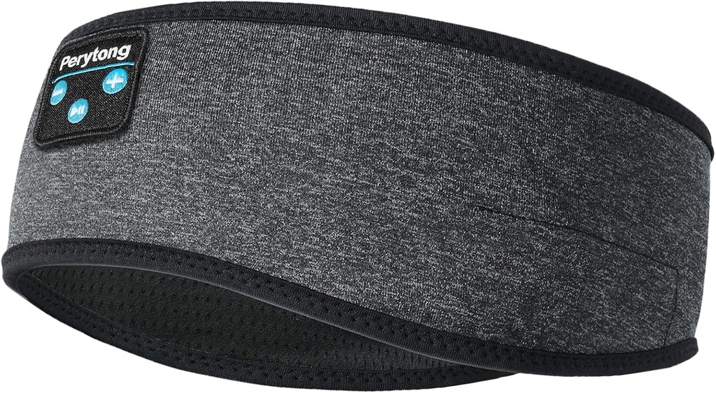Perytong Sleep Headphones, Wireless Headphones Bluetooth Headband, אוזניות ישנות ל- Side Sleeper, Austin Music Sleep Headband, ASMR Wireless Eye Mask Tech Gadgets Gifts for Men Women