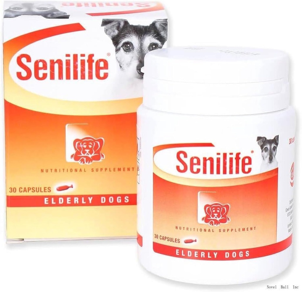 Brain Function Support Aging Pet Nutritional תוסף / D59010B Senilife Nutritional תוסף עבור כלבים זקנים (עד 50 lbs)- 30 / Box