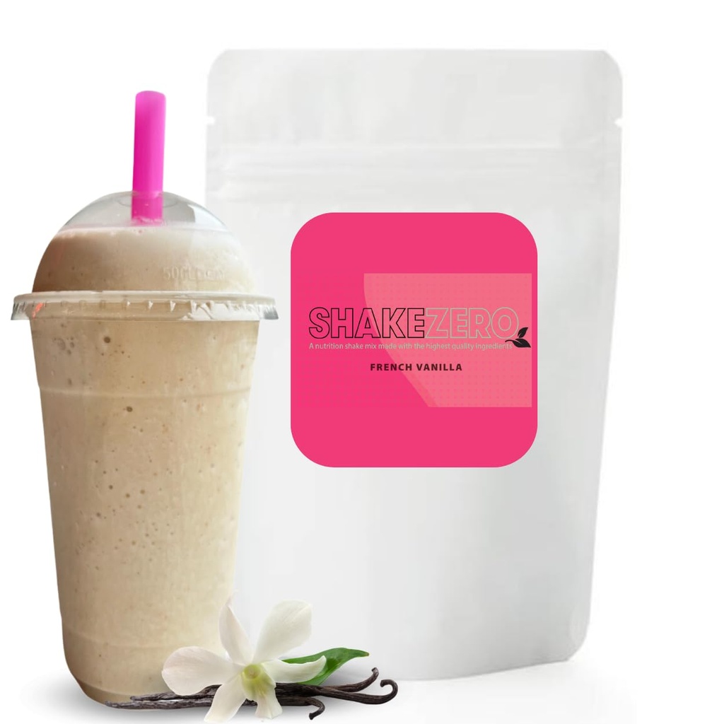 Shake Zero French Vanilla (1-5lb Pkg) - אבקת חלבון מבוססת צמחית Meal החלפת Shake Mix