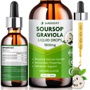 Soursop Bitters לחלץ שמן נוזלי: Graviola Soursop לחלץ אורגני עבור תמיכה תאים והתחדשות Soursop Tincture Edible 2 oz, 60 מ"ל