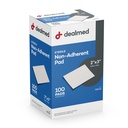 טיפול Sterile non-Adherent 2" x 3" Gauze Pads non-Adhesive Wound Dressing, Highly Absorbent & Non-Stick, Painless Removal-Switch, Individually נדחה להגנה נוספת (Box of 100)