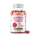 Vitamatic Chromium Picolinate 1000 mcg - 90 חניכיים - High Potency Chromium - Raspberry Flavor