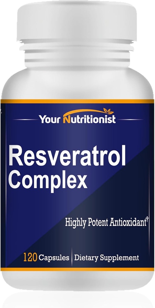 Resveratrol Complex Potent Antioxidants, 120 קפסולות, 60 ימים