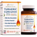 A1Vitality נובהSOL Turmeric Curcumin 1000 מ"ג - פרובאנס קליני 185x גבוה יותר Absorption - מקדם נוחות משותפת, ניידות ו-כלל בריאות - Non-GMO, דוקטור פורמולה, 60 Softgels.