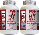 I Love My PETS LLC Dog Eye Health Supplements - Dog Eye Health Complex - Premium Formula - Vet המומלצת - כלב קריין - 2 בקבוקי בקבוק (120 טיפולים)