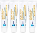 Globe (4 Pack) עזרה ראשונה Antibiotic Scar minimizing Pain-Relief, Anti-Itch Ointment עם Neomycin, Bacitracin Zinc, Pramoxine HCl & Polymyxin B, עבור חתכים קטנים, Scrapes & Burns