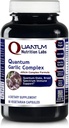 Quantum Nutrition Labs Quantum Garlic Complex - Garlic Allicin Supplements, Garlic Pills, Allicin Extract, Garlic Extracts, אורגני Garlic קפסולות, Immune Support - 60 קפסולות צמחוניות