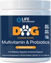 תוספי מזון לכלבים Multivitamin & Probiotics - תוספי מזון לכלבים עבור בריאות כללית, עיכול ותמיכה Immune - ויטמינים, תערובת פרוביוטית, Colostrum (Bovine) - 90 צ'יפס רך