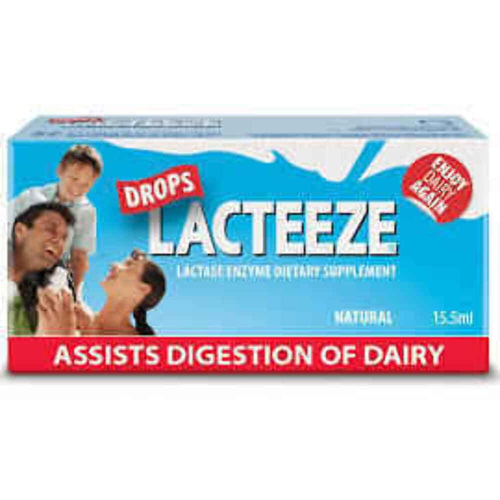 Lactase Enzyme Lacteeze טיפות 15.5 מ"ל נוזל על ידי Gelda Sci (1)
