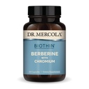 Dr. Mercola Biothin Berberine עם Chromium - תומך פונקציונליות מטאבולית בריאה - הגדלת Absorption - non-GMO, Gluten-Free & Soy-Free - 30 קפסולות (30 משרתים)