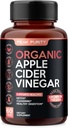 100% Raw Apple Cider Vinegar קפסולות - Natural Detox Gut נקיים ובריאים Digest - Tasteless & Easy to Swallow - תוספת כוח ACV גלולות - 1000 מ"ג