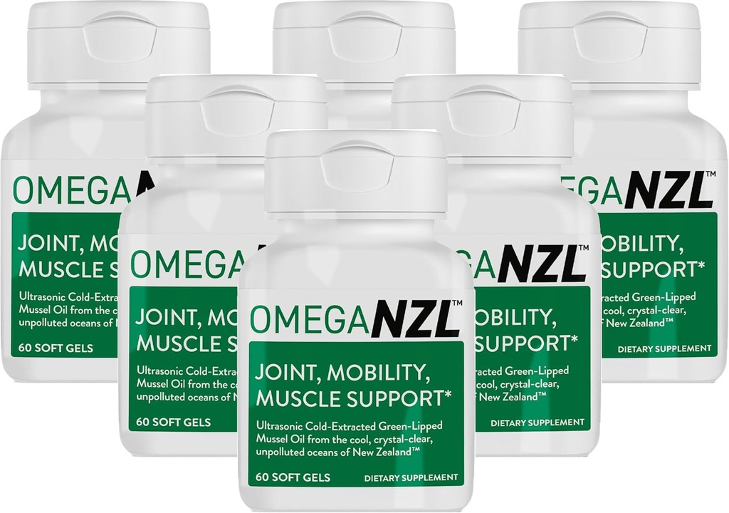 תוסף תמיכה משותף אומגה 3, Best Natural Muscle Relief, Green-Lipped Mussel Oil, 360 Softgels, No Fishy Aftertaste