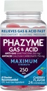 Phazyme כוח מקסימלי Gas & Acid הקלה, עובד מהר, צ'רי פלאפור, 24 צ'יפס (Packaging May Vary)