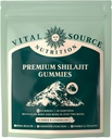 Vital Source Nutrition - Premium Shilajit Gummies - Bone, Brain, Energy & Vitality Support - ההימלאיה אורגני Shilajit - טבעוני, Gluten-Free & Halal - Summer Watermelon - 60 מסטיקנים - 30 משרתים