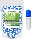 XPRS Nutra Size 3 קפסולות ריקות - 500 Count ריקה טבעוני קפסולות - גלולות צמחוניות - קפסולת ירקות DIY מילוי - Veggie Pill Caps (כחול / לבן)