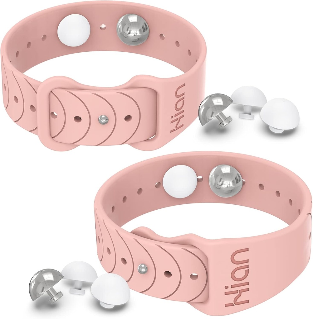 מחלה התנועה בנדס ים מחלה Wristbands מכוונן Acupressure Nausea Wristband /,Natural Relief of Nausea Headaches, Insomnia, Anxiety, Sleep Aid, Morning Diseaseness,Motion Diseaseness (1Pair Pink Sand