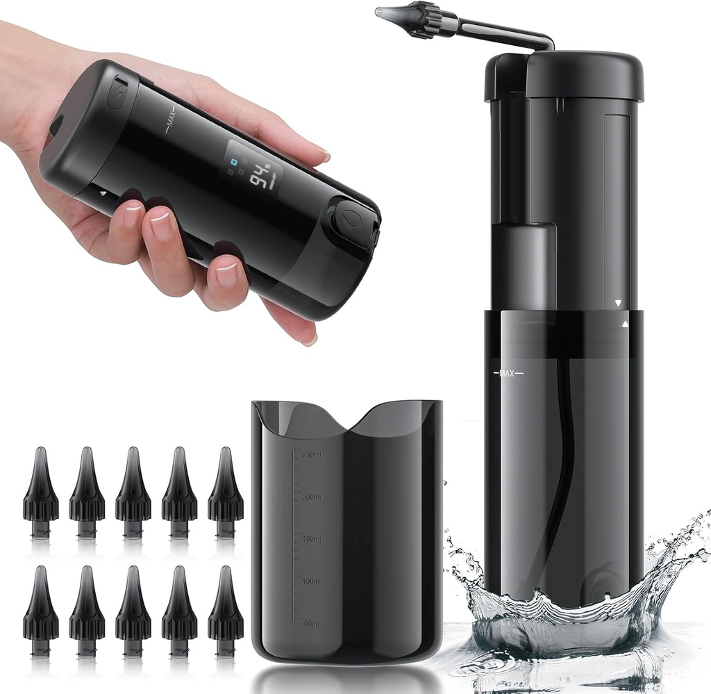 האוזן Wax Removal - אלקטריק אוזן נקי יותר, ערכת ניקוי אוזניים עם 5 מצבי לחץ, בטוח ויעיל ניקוי אוזניים כלי, מערכת השקיה של האוזן עם USB Rechargeable