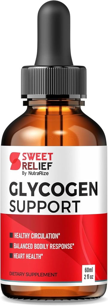 NutraRize Sweet Relief Glycogen & Joint Support Drops, Sweet Relief Detox תמיכה ניקוי מחדש, שיער נוח בריאות גוף עבור פורמולה תמיכה מתקדמת פטריגוס (30 משרתים)