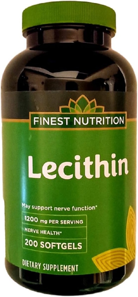 תזונה נכונה Lecithin 1200mg Softgels 200 ea על ידי תזונה יפה ביותר