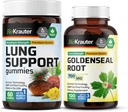 BIO KRAUTER Lung תומך 60 חניכיים ו-Goldenseal 100 קפסולות