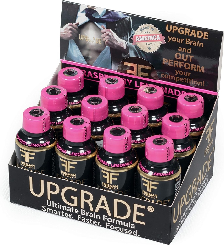 תוסף Brain Supplement - Enhances Memory, Concentration, Focus & Clarity - Band of AAKG עם Beta Alanine, Alpha GPC, תה ירוק וג'ינקגו בילובה-2 Fl oz (12 Pack)
