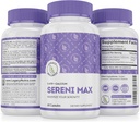 SERINI-MAX - 5-HTP Mood תומך תוסף + Calcium - תומך Calm & Peaceful State of Mind - Boost Serotonin, 5HTP 200 מ"ג עבור תוספי ניהול מתח ושינה - 60 קפסולות