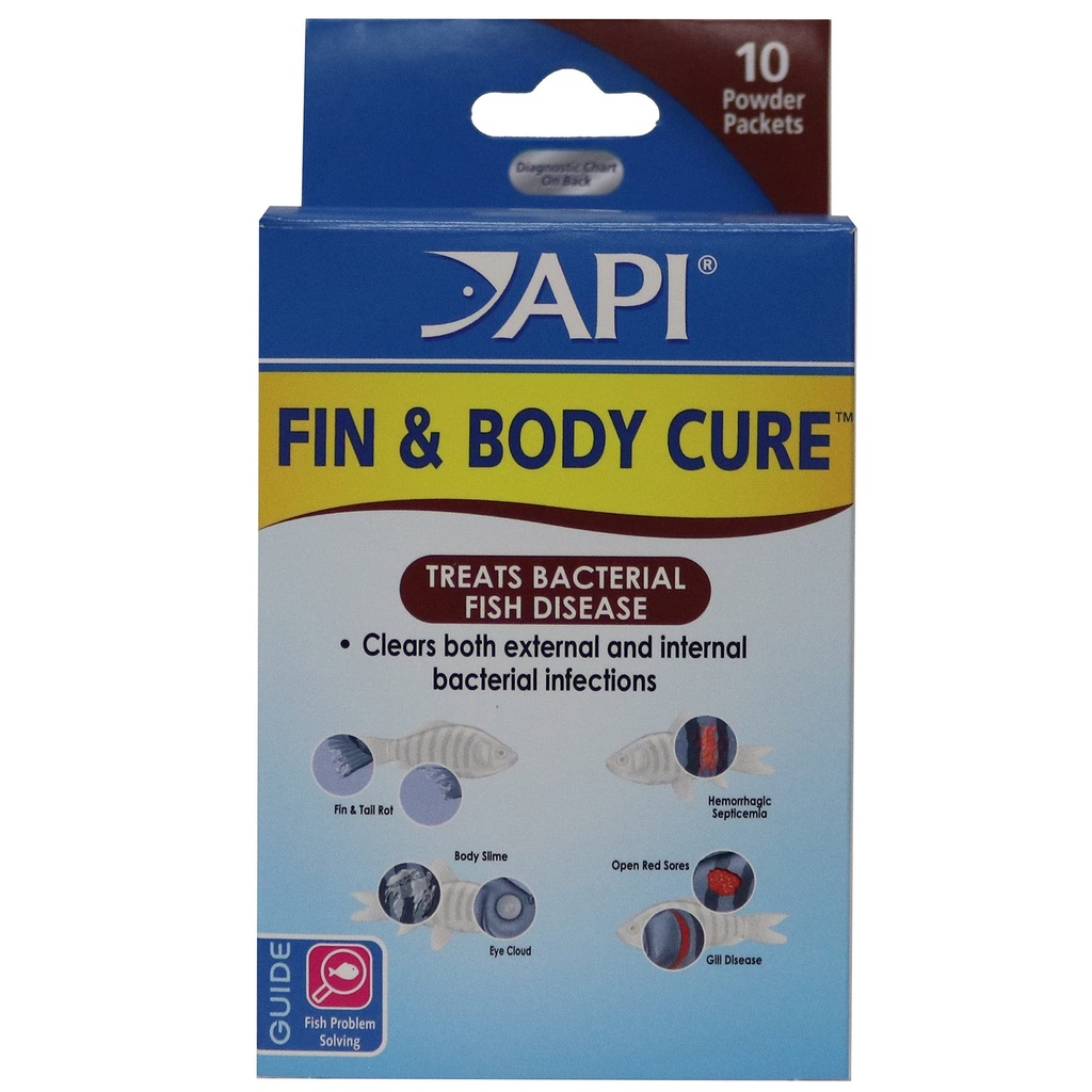 ממשקי API FIN & BODY CURE Freshwater Fish אבקת 10Count Box
