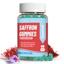 Saffron תוספת חניכיים, Saffron לחלץ עבור Mood & Calm Nerve, Boost אנרגיה, עם Garcinia Cambogia, ויטמין A, B12, Rhodiola Rosea - 60 חניכיים