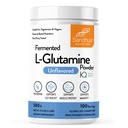 אבקת L-Glutamine של Sandhu | 100 משרתים, 500 דקדוק, 17.6 Oz., גודל גדול, 3 חודשים אספקת תוצרת ארה"ב | Non-GMO, Amino Acid for שריר תמיכה ו- Gut Health