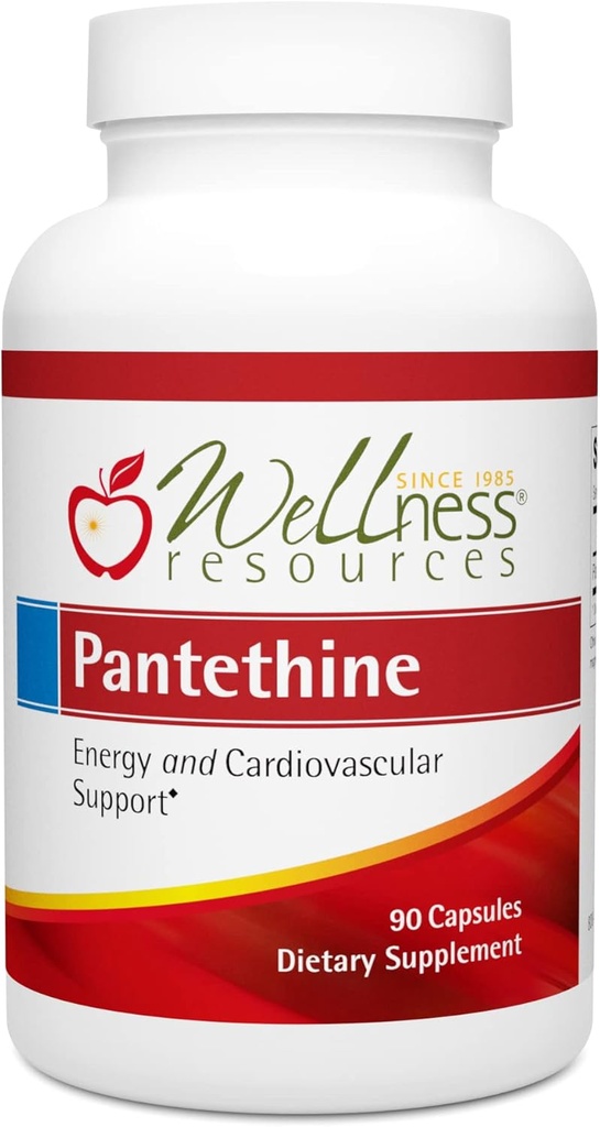 משאבי בריאות Pantethine - ויטמין B5 פעיל (300 מ"ג, 90 קפסולות)