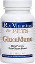 Rx ויטמינים GlucaMune - כלב וחתול Immune תמיכה תוספת עם גלוקוז Betacan - ויטמינים יומיים עבור חתולים ביתי - עזרה Feline & Canine Wound Care, Gut בריאות - 90ct
