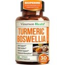 Boswellia Serrata Turmeric תוספת לתמיכה משותפת ו- Inflammation Balance - Turmeric Boswellia תוספת עם ג'ינג'ר & Black Pepper לחלץ עבור Absorption משופרת - Non-GMO - 60 קפסולות