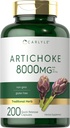 קרליל Artichoke לחלץ קפסולות 8000 מ"ג | 200 Count | Non-GMO,ten Gluten Free Supplement