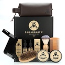 Beard Care Kit Gifts for Men, 9 Pcs Beard Grooming Kit, Beard Club Kit הוא מתנה של גברים ייחודיים עבור אבא בעל חבר, יום ההולדת של האב יום הולדת מתנות רעיונות עבורו הבוס
