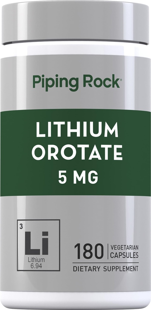 Piping Rock Lithium Orotate תוסף