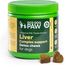 Liver & Kidney תוסף כלב Detox Chews, תמיכה מורכבת עם תמצית חלב ברמה גבוהה עבור כלבים בריאות, 120 עוף פלח ויטמין Bites עבור כל כלב Breeds