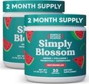 פשוט פריחה תזונה יומית ירוק & Superfood אבקת + Collagen + Probiotics עבור בריאות העיכול של נשים ו Bloating הקלה. Help Your Health Bloom - 2 חודשים אספקה