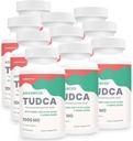 TUDCA Liver תוספי 1000 מ"ג - 600 קפסולות טבעוניות,Milk Thistle Herbal Band with Fulvic and Humic Acid for Liver, Digestive Health