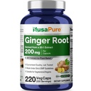 NusaPure ג'ינג'ר Root כמוסות 20:1, 200 מ"ג שווה ל-4,000 מ"ג ל- Veggie Caps