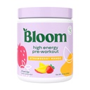 Bloom Nutrition High Energy Pre Workout with Beta Alanine, ג'ינסנג ו- L Tyrosine עבור Amino Energy, אבקת Caffeine טבעית מפלט תה ירוק, Keto, Sugar Free Drink Mix, Strawberry מנגו