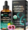 USDA אורגני Lymphatic Drainage תוסף - Echinacea | Elderberry | Dandelion | Rosehip | Cleavers | Calendula | Burdock - Made in USA - Lymph System Drops - Immune Support, Cleanse & Detox, 2 fl oz oz