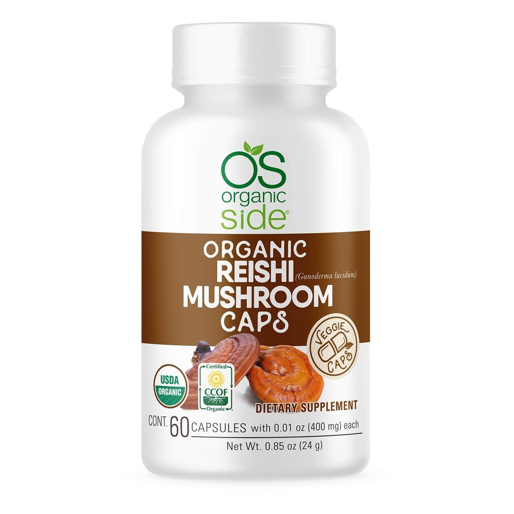 Reishi Mushroom קפסולות | 60 קפסולות אדוגניות טבעוניות עבור Immune Support & Stress Relief