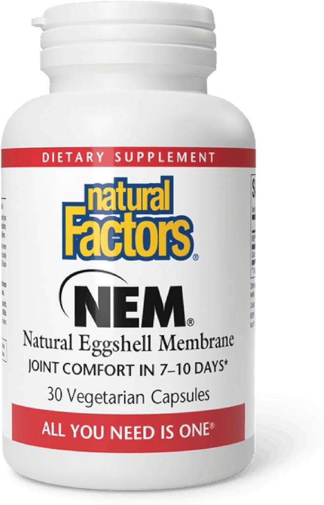 גורמים טבעיים, NEM Natural Eggshell Membrane, מקדם נוחות משותפת וגמישות, 30 קפסולות