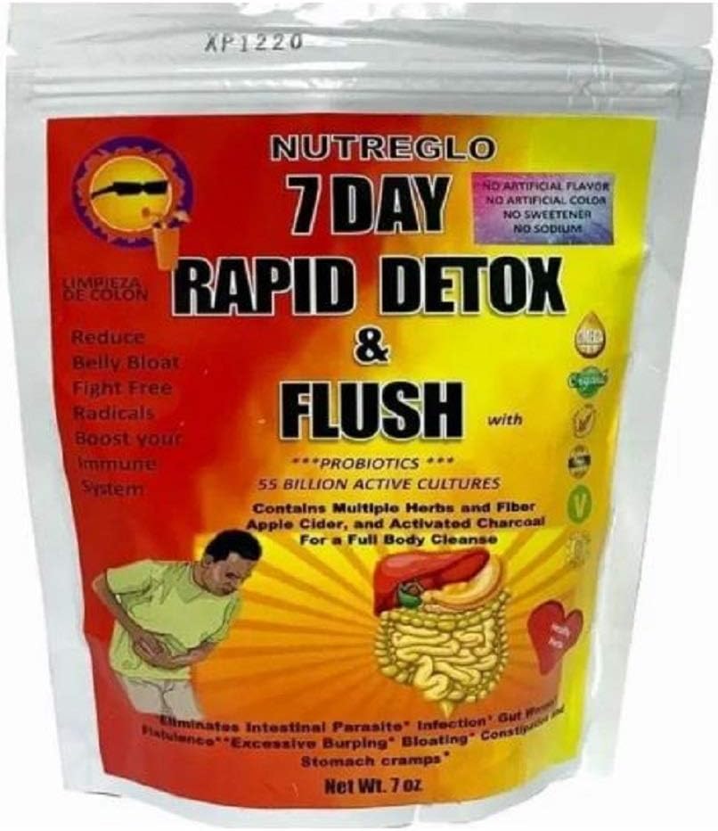 Nutreglo 7 Day Rapidfi Full Body Detox &נקיה | All Natural, Healthy, Whole Body Multi-Fiber Formula for Men & Women